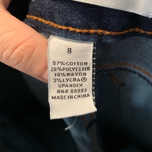 Refuge 8 Dark Denim Stretch Skinny Jeans - Picture 3 of 6